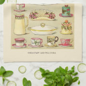 Roze theepot theedoek (Gevouwen)