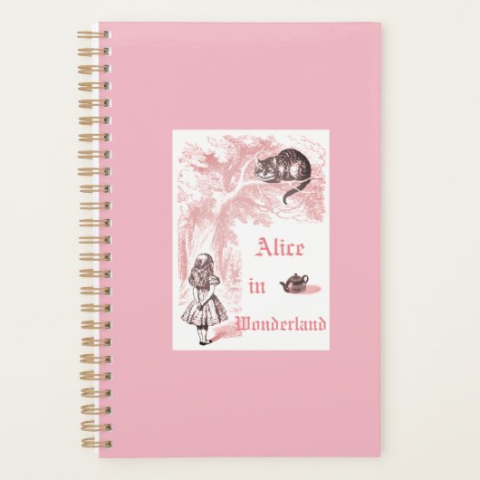 Roze thema  Alice in Wonderland Tea Party Planner (Voorkant)