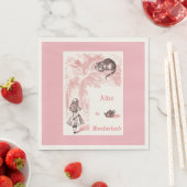 Roze thema  Alice in Wonderland Tea Party Servet (Insitu)