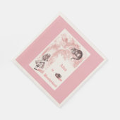 Roze thema  Alice in Wonderland Tea Party Servet (Hoek)