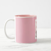 Roze Thema  Alice in Wonderland Tweekleurige Koffiemok (Links)