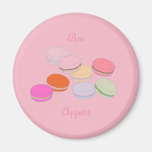 Roze Thema Parijs Frans Macaron Bon Appetit Magnee Magneet