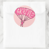 Roze thema skydive fanatieke venster stickers (Tas)