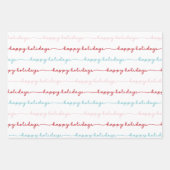 Roze Thema Vakantie Inpakken Papieren Bladen Inpakpapier Vel (Voorkant 3)