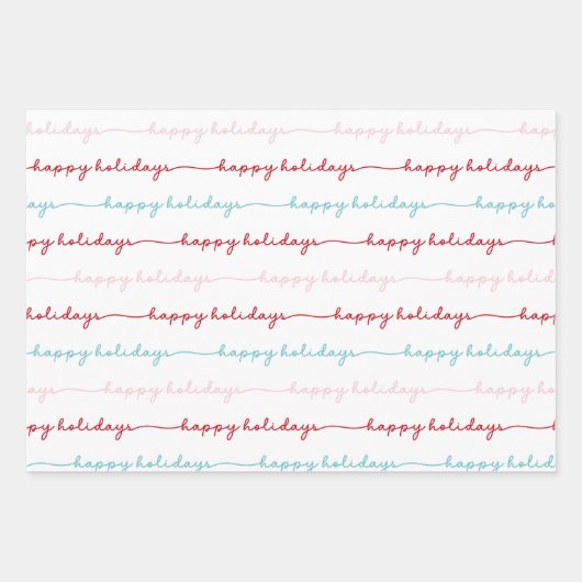 Roze Thema Vakantie Inpakken Papieren Bladen Inpakpapier Vel (Voorkant 3)