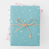 Roze Thema Vakantie Inpakken Papieren Bladen Inpakpapier Vel (In situ)