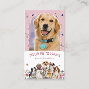 Roze Therapiehond Handel Visitekaartje