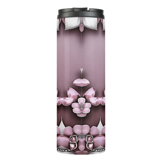 Roze thermisch getumbler thermosbeker (Achterkant)