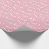 Roze Thgerespecteerde Paris Frans Kerstfeest Joyeu Cadeaupapier (Hoek)