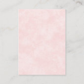 Roze Tiara Crown Quinceanera QR RSVP Informatiekaartje (Achterkant)