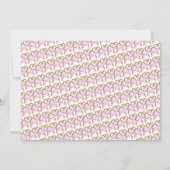  Roze Tiara Foto Verjaardagsuitnodiging Kaart (Achterkant)