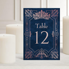 Roze Tiara kroon Elegante Quinceanera Kaart