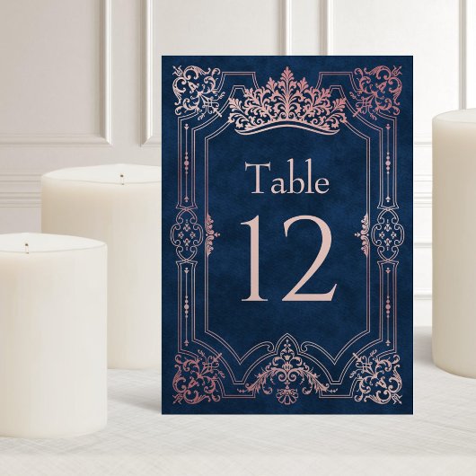 Roze Tiara kroon Elegante Quinceanera Kaart