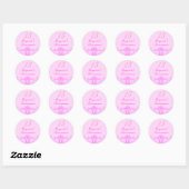 Roze Tiara Quinceanera Sticker (Vel)