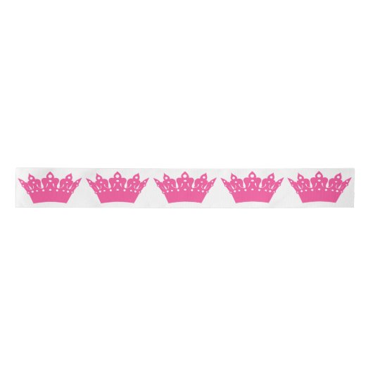 Roze Tiaras en kronen Satijnen Lint (Voorkant)