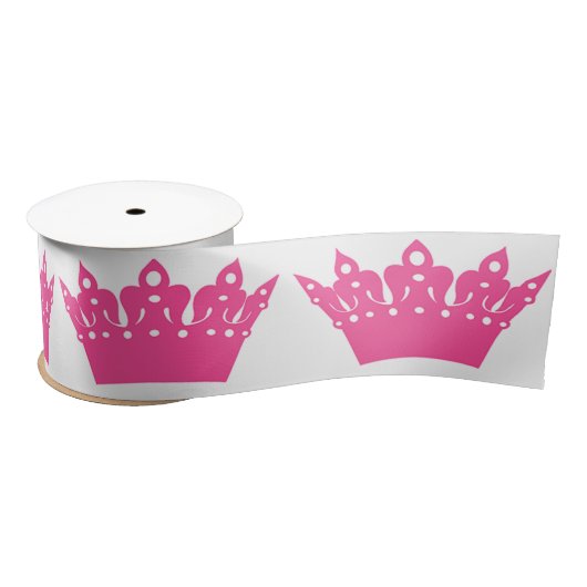 Roze Tiaras en kronen Satijnen Lint (Spoel)