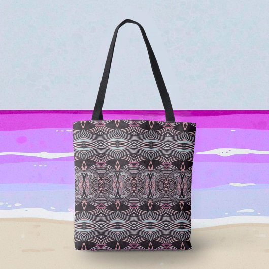 Roze Tides Abstract Tribal Tote Bag