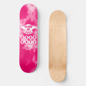 Roze Tie Dye Afstuderen Persoonlijk Skateboard (Voorkant)
