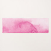 Roze Tie Dye en Witte Mandala Bloemen Aangepaste n Yogamat (Achterkant (horizontaal))