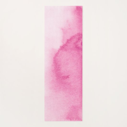 Roze Tie Dye en Witte Mandala Bloemen Aangepaste n Yogamat (Achterkant)