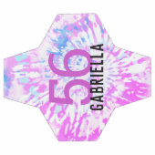 Roze Tie Dye Team Name Jersey Number Voetbal (Enkel)