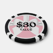 Roze Tiffany-parels Baby Shower-spellen Poker Chips (Enkel)