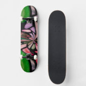 Roze tiffany-stroom persoonlijk skateboard (Voorkant)