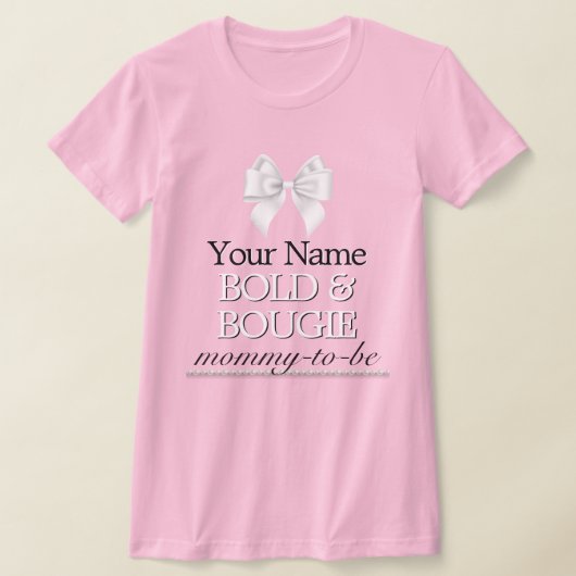 Roze Tiffany Theme Mama Moeder om Baby shower te z T-shirt (Laagn)