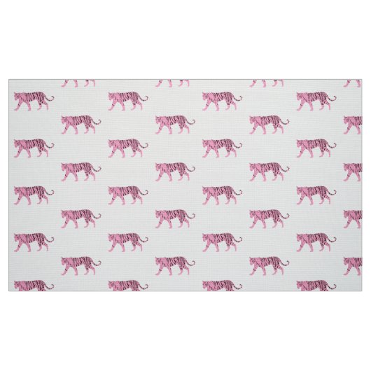 Roze tigers stof (Fat Quarter)