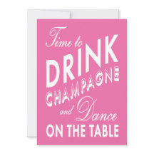 Roze tijd om te dansen op de tafel vrijgezellenfee