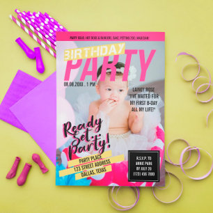 Roze tijdschrift Hoesje   Kinderen van Birthday Kaart
