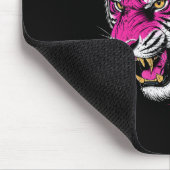 Roze Tijger Bestrijd Borstkanker Awareness Design Muismat (Hoek)