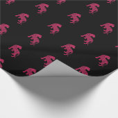 Roze tijger cadeaupapier (Hoek)
