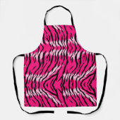 Roze Tijger Dier Huid Patroon Ontwerp Schort (Voorkant)