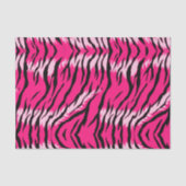 Roze Tijger Dier Huid Patroon Ontwerp Tissuepapier (Voorkant)