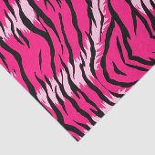 Roze Tijger Dier Huid Patroon Ontwerp Tissuepapier (Detail)