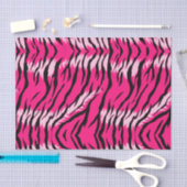 Roze Tijger Dier Huid Patroon Ontwerp Tissuepapier (Craft)