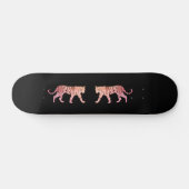 Roze tijger persoonlijk skateboard (Horizontaal)