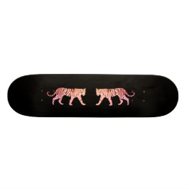 Roze tijger persoonlijk skateboard