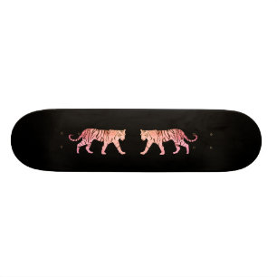 Roze tijger persoonlijk skateboard