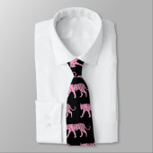 Roze tijger stropdas (Gebonden)