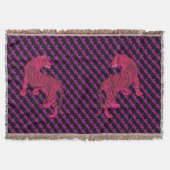 Roze tijger, wilde kat deken (Voorkant)