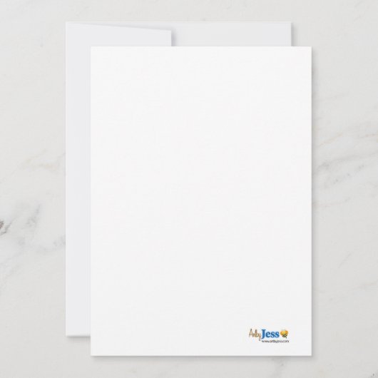 Roze tijgerkoningin van het Oerwoud 5x7 Baby showe Kaart (Achterkant)