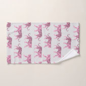 Roze tijgerpatroon bad handdoek (Handdoek)