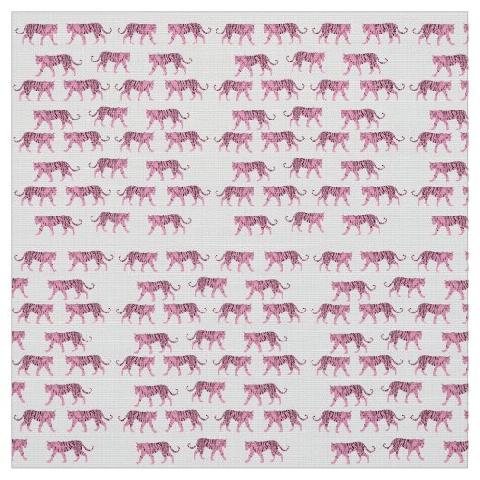 Roze tijgerpatroon stof (Swatch)