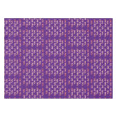 Roze tijgerpatroon tafelkleed (Voorkant (Horizontaal))