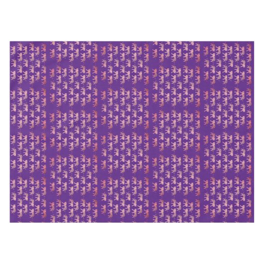 Roze tijgerpatroon tafelkleed (Voorkant (Horizontaal))
