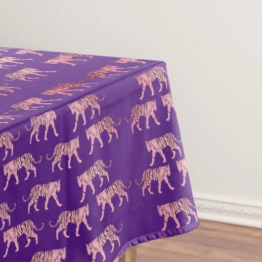 Roze tijgerpatroon tafelkleed (Voorbeeld)