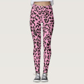 Roze tijgerprint leggings (Voorkant)
