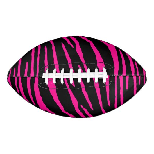 Roze tijgerstrepen american football (Voorkant)